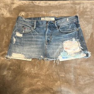 Hollister Denim Skirt- Distressed- Size 1